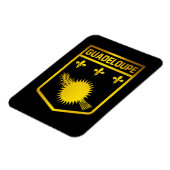 Guadeloupe Emblem Magnet (Linke Seite)