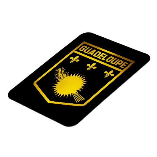 Guadeloupe Emblem Magnet (Linke Seite)