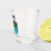 GUADELOUPE-ERDE SCHNAPSGLAS (Rechts)