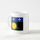 Guadeloupe Flag GP Kaffeetasse (Vorderseite Links)