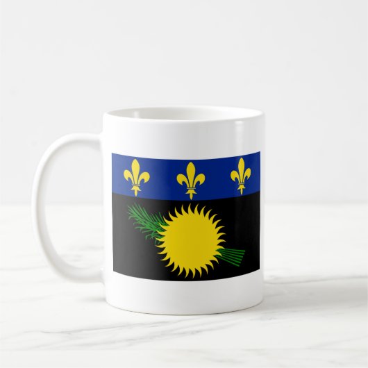 Guadeloupe Flag GP Kaffeetasse (Links)