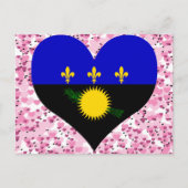 Guadeloupe Flag kaufen Postkarte (Vorderseite)