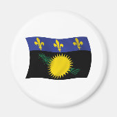 Guadeloupe Flag Magnet (Vorne)