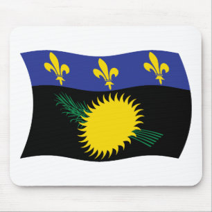 Guadeloupe Flag Mousepad