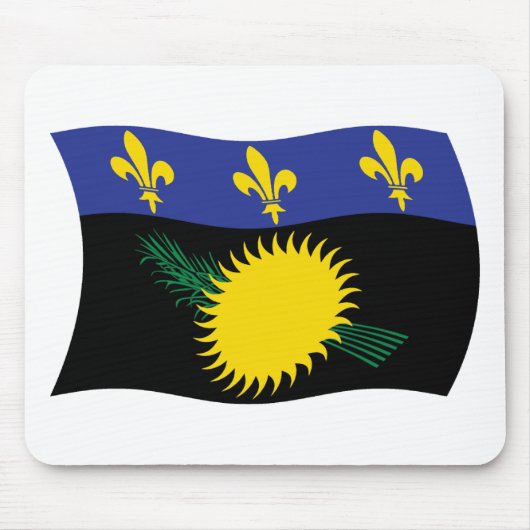 Guadeloupe Flag Mousepad (Vorne)