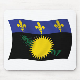 Guadeloupe Flag Mousepad