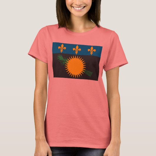 Guadeloupe Flag T - Shirt (Vorderseite)