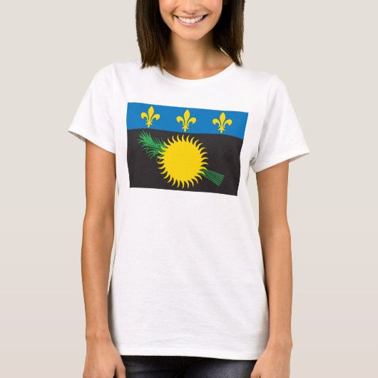 Guadeloupe Flag T - Shirt (Vorderseite)