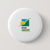 Guadeloupe-Flagge Button (Vorderseite)