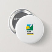 Guadeloupe-Flagge Button (Vorne & Hinten)