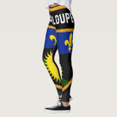 Guadeloupe-Flagge Leggings (Links)