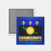Guadeloupe-Flagge Magnet (Vorderseite/Rückseite)