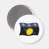 Guadeloupe Flagge Magnet (Vorderseite/Rückseite)