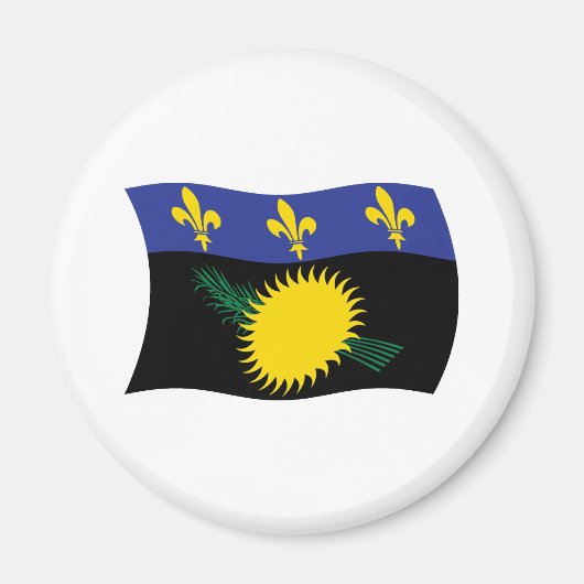 Guadeloupe Flagge Magnet (Vorne)