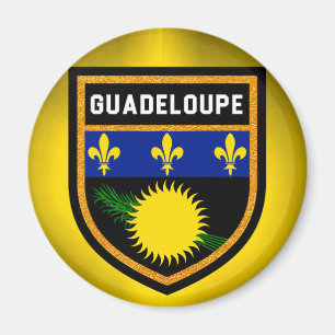 Guadeloupe-Flagge Magnet