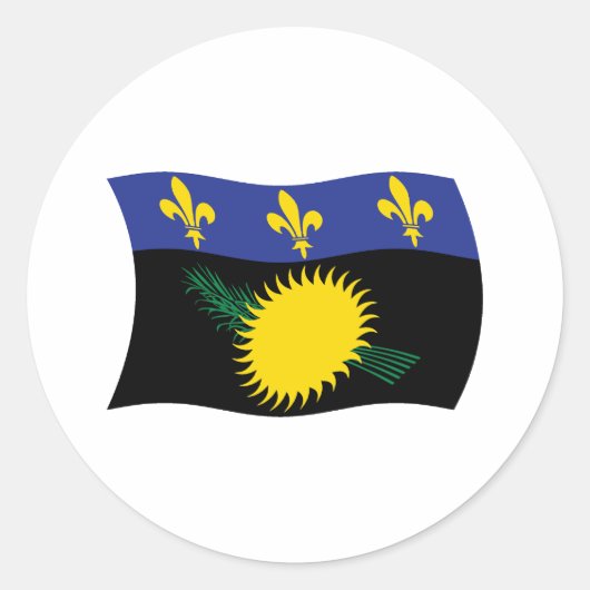 Guadeloupe Flaggen Aufkleber (Vorderseite)
