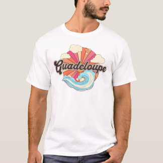 Guadeloupe French Caribbean Retro T-Shirt