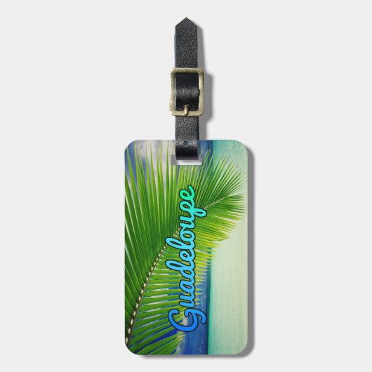 Guadeloupe Gepäckanhänger (Vorderseite vertikal)