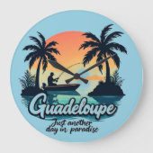 GUADELOUPE GROßE WANDUHR (Vorderseite)