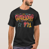 Guadeloupe Gwada Stil 971 T-Shirt (Vorderseite)