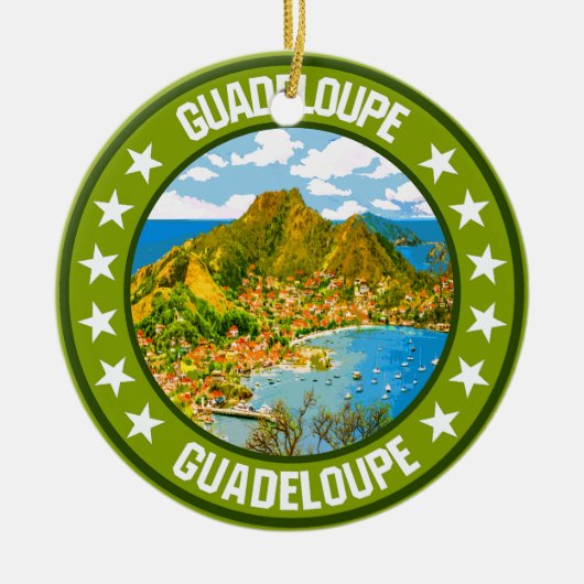 Guadeloupe Keramik Ornament (Vorne)