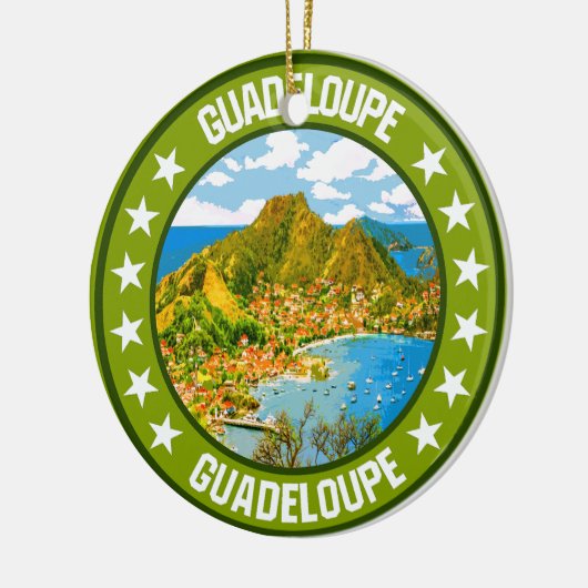 Guadeloupe Keramik Ornament (Links)