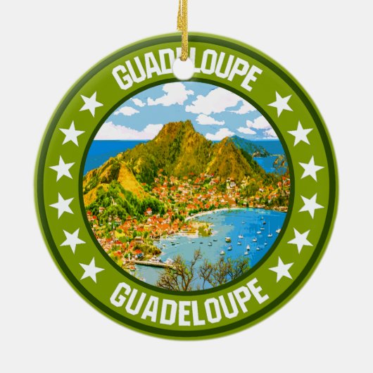 Guadeloupe Keramik Ornament (Hinten)