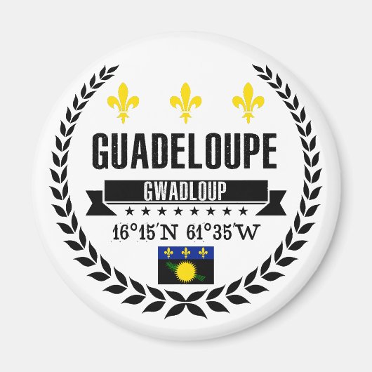 Guadeloupe Magnet (Vorne)
