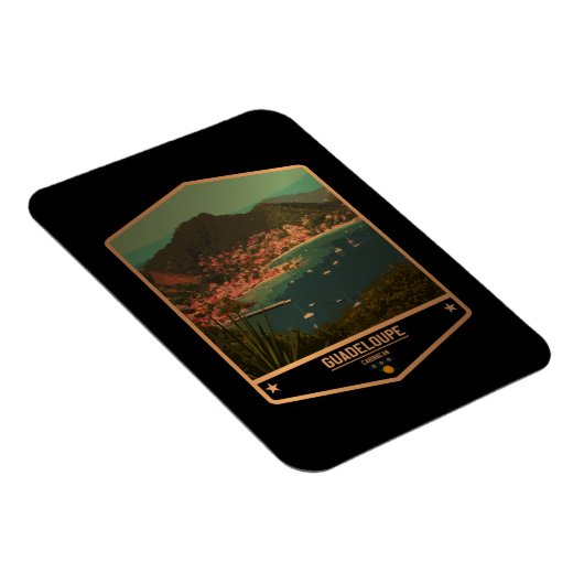 Guadeloupe Magnet (Rechte Seite)