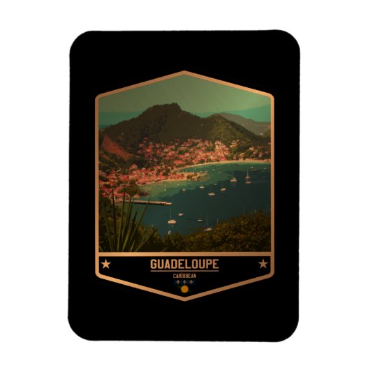 Guadeloupe Magnet (Vertikal)