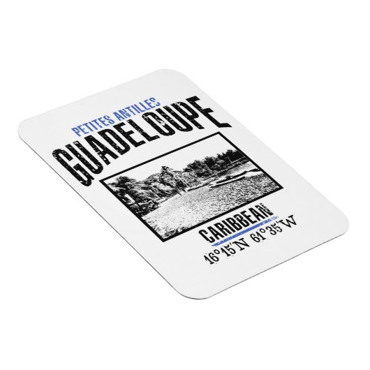 Guadeloupe Magnet (Rechte Seite)