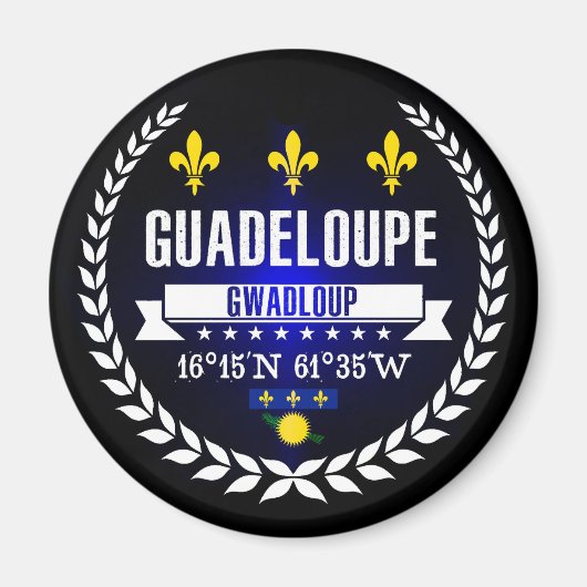 Guadeloupe Magnet (Vorne)