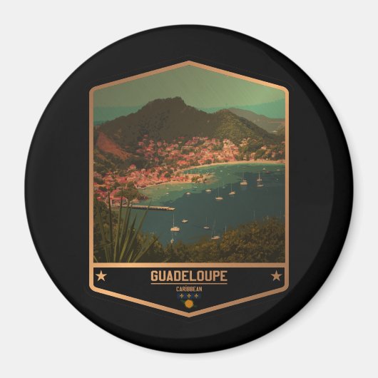Guadeloupe Magnet (Vorne)