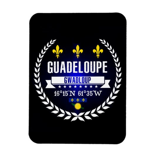 Guadeloupe Magnet (Vertikal)