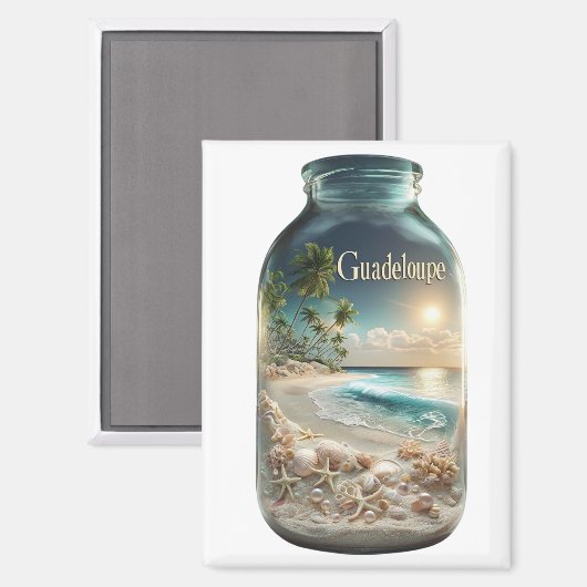 GUADELOUPE MAGNET (Vorderseite/Rückseite)