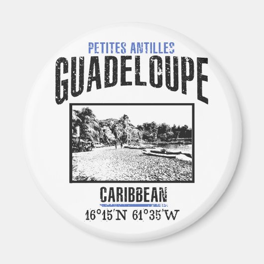 Guadeloupe Magnet (Vorne)