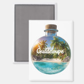 Guadeloupe Magnet (Vorderseite/Rückseite)