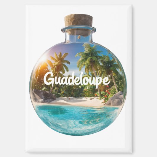 Guadeloupe Magnet (Vorderseite)