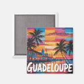 Guadeloupe Magnet (Vorderseite/Rückseite)