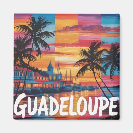 Guadeloupe Magnet (Vorne)
