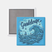GUADELOUPE MAGNET (Vorderseite/Rückseite)