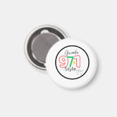 Guadeloupe Magnet (Vorderseite/Rückseite)