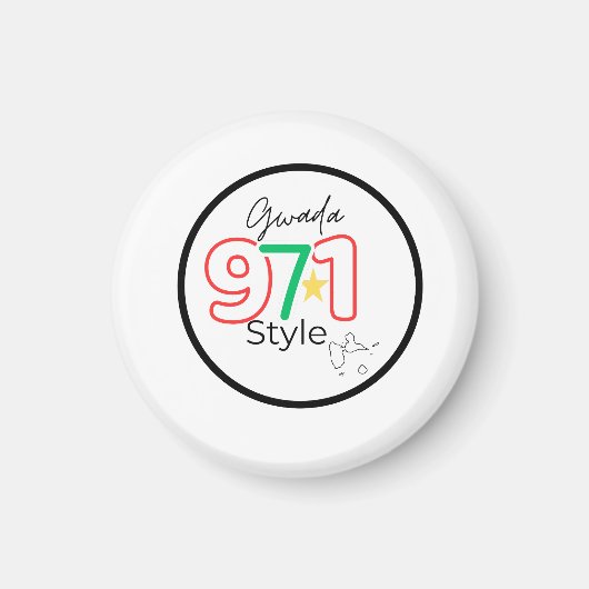 Guadeloupe Magnet (Vorne)
