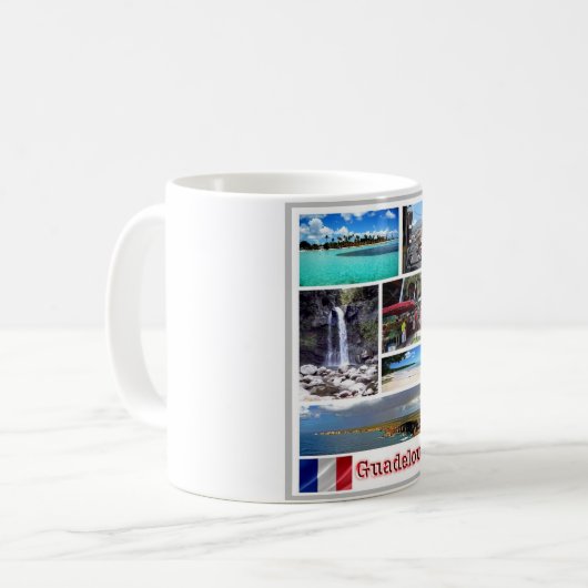 Guadeloupe - Mosaik - Kaffeetasse (Vorderseite Links)