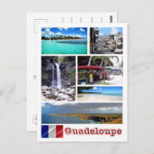 Guadeloupe - Mosaik - Postkarte (Vorne/Hinten)