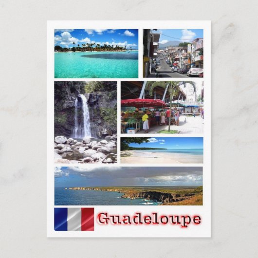 Guadeloupe - Mosaik - Postkarte (Vorderseite)