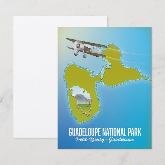 Guadeloupe National Park Map (Vorne/Hinten)