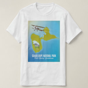 Guadeloupe National Park Map T-Shirt