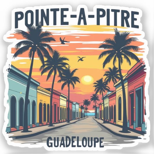 GUADELOUPE-PFAHLSPITZE AUFKLEBER (Vorderseite)