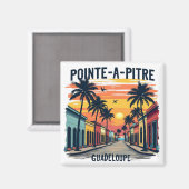 GUADELOUPE-PFAHLSPITZE MAGNET (Vorderseite/Rückseite)
